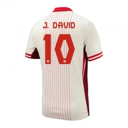 J. David #10 Canada Fodboldtrøjer Copa America 2024 Udebanetrøje Mænd