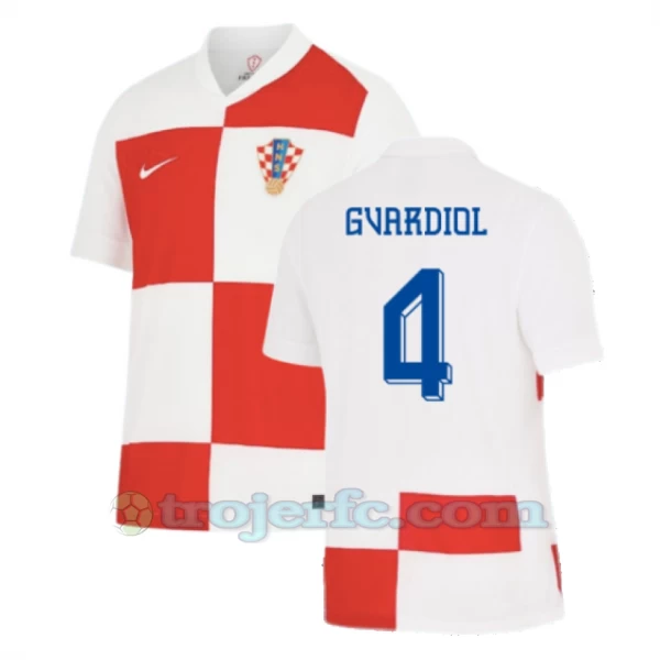 Josko Gvardiol #4 Kroatien Fodboldtrøjer EM 2024 Hjemmebanetrøje Mænd