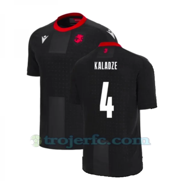 Kaladze #4 Georgia Fodboldtrøjer EM 2024 Udebanetrøje Mænd