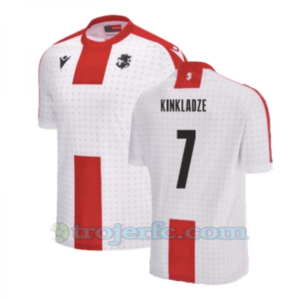 Kinkladze #7 Georgia Fodboldtrøjer EM 2024 Hjemmebanetrøje Mænd