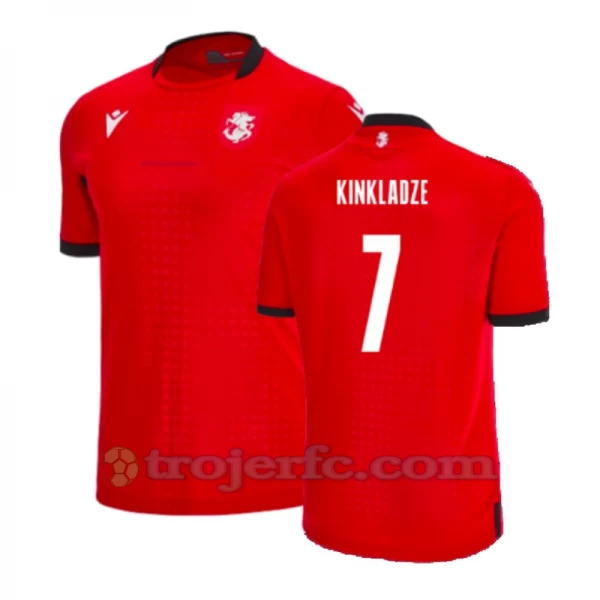 Kinkladze #7 Georgia Fodboldtrøjer EM 2024 Tredjetrøje Mænd