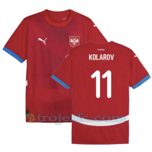 Kolarov #11 Serbien Fodboldtrøjer EM 2024 Hjemmebanetrøje Mænd