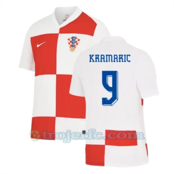 Kramaric #9 Kroatien Fodboldtrøjer EM 2024 Hjemmebanetrøje Mænd