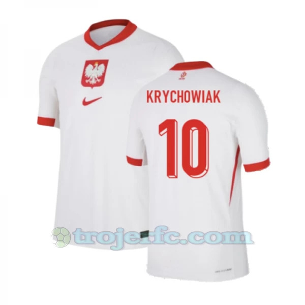 Krychowiak #10 Polen Fodboldtrøjer EM 2024 Hjemmebanetrøje Mænd