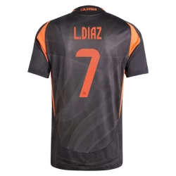 L. Diaz #7 Colombia Fodboldtrøjer Copa America 2024 Udebanetrøje Mænd