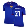 L.Hernandez #21 Frankrig Fodboldtrøjer EM 2024 Hjemmebanetrøje Mænd