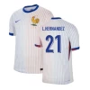 L. Hernandez #21 Frankrig Fodboldtrøjer EM 2024 Udebanetrøje Mænd