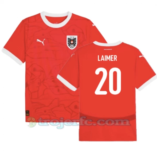 Laimer #20 Østrig Fodboldtrøjer EM 2024 Hjemmebanetrøje Mænd