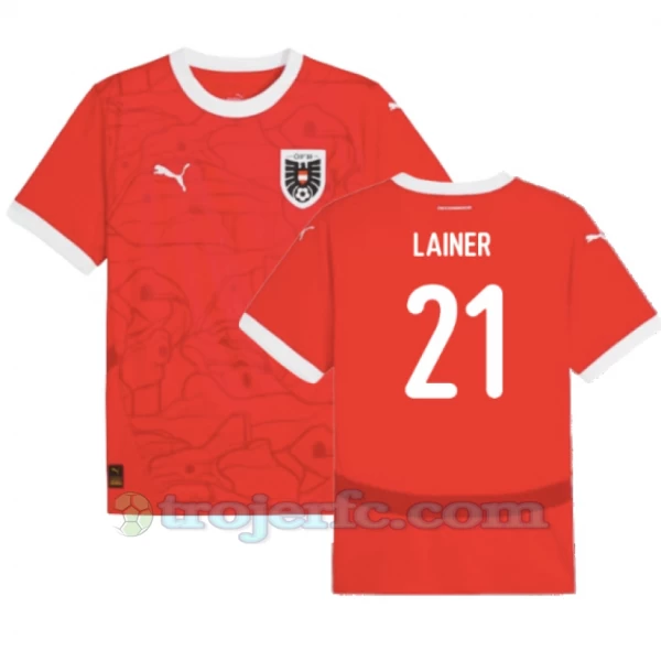 Lainer #21 Østrig Fodboldtrøjer EM 2024 Hjemmebanetrøje Mænd