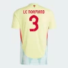 Le Normand #3 Spanien Fodboldtrøjer EM 2024 Udebanetrøje Mænd