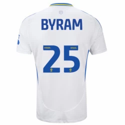 Leeds United Byram #25 Fodboldtrøjer 2024-25 Hjemmebanetrøje Mænd