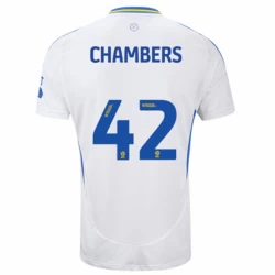 Leeds United Chambers #42 Fodboldtrøjer 2024-25 Hjemmebanetrøje Mænd