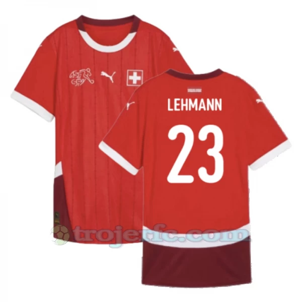 Lehmann #23 Schweiz Fodboldtrøjer EM 2024 Hjemmebanetrøje Mænd