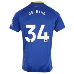 Leicester City Golding #34 Fodboldtrøjer 2024-25 Hjemmebanetrøje Mænd