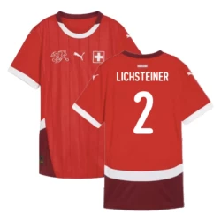 Lichsteiner #2 Schweiz Fodboldtrøjer EM 2024 Hjemmebanetrøje Mænd