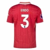 Liverpool FC Endo #3 Fodboldtrøjer 2024-25 Hjemmebanetrøje Mænd