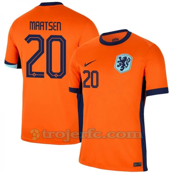 Maatsen #20 Holland Fodboldtrøjer EM 2024 Hjemmebanetrøje Mænd