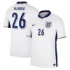 Mainoo #26 England Fodboldtrøjer EM 2024 Hjemmebanetrøje Mænd