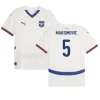 Maksimovic #5 Serbien Fodboldtrøjer EM 2024 Udebanetrøje Mænd