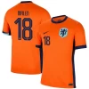 Malen #18 Holland Fodboldtrøjer EM 2024 Hjemmebanetrøje Mænd