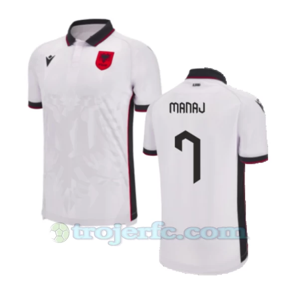 Manaj #7 Albania Fodboldtrøjer EM 2024 Udebanetrøje Mænd