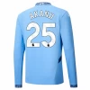 Manchester City Akanji #25 Fodboldtrøjer 2024-25 Hjemmebanetrøje Mænd Lange Ærmer