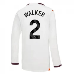 Manchester City Fodboldtrøjer 2023-24 Kyle Walker #2 Udebanetrøje Mænd Lange Ærmer