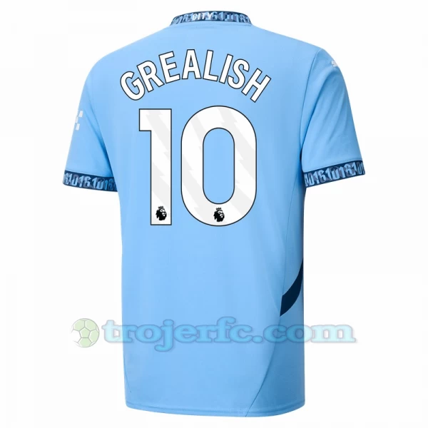 Manchester City Jack Grealish #10 Fodboldtrøjer 2024-25 Hjemmebanetrøje Mænd