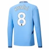 Manchester City Kovacic #8 Fodboldtrøjer 2024-25 Hjemmebanetrøje Mænd Lange Ærmer