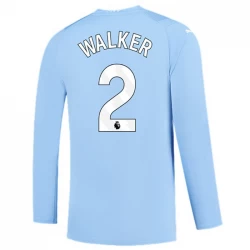 Manchester City Kyle Walker #2 Fodboldtrøjer 2023-24 Hjemmebanetrøje Mænd Lange Ærmer