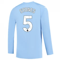 Manchester City Stones #5 Fodboldtrøjer 2023-24 Hjemmebanetrøje Mænd Lange Ærmer