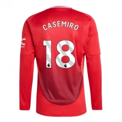 Manchester United Casemiro #18 Fodboldtrøjer 2024-25 Hjemmebanetrøje Mænd Lange Ærmer