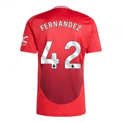 Manchester United Fernandez #42 Fodboldtrøjer 2024-25 Hjemmebanetrøje Mænd