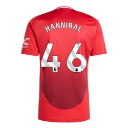 Manchester United Hannibal #46 Fodboldtrøjer 2024-25 Hjemmebanetrøje Mænd