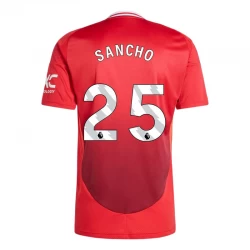 Manchester United Jadon Sancho #25 Fodboldtrøjer 2024-25 Hjemmebanetrøje Mænd