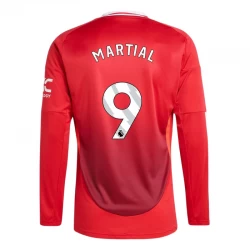 Manchester United Martial #9 Fodboldtrøjer 2024-25 Hjemmebanetrøje Mænd Lange Ærmer