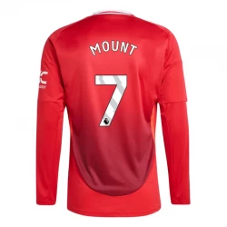 Manchester United Mason Mount #7 Fodboldtrøjer 2024-25 Hjemmebanetrøje Mænd Lange Ærmer