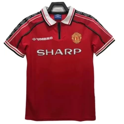 Manchester United Retro Trøje 1998-99 Hjemmebane Mænd