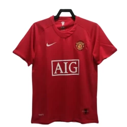 Manchester United Retro Trøje 2007-08 Hjemmebane Mænd