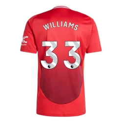 Manchester United Williams #33 Fodboldtrøjer 2024-25 Hjemmebanetrøje Mænd