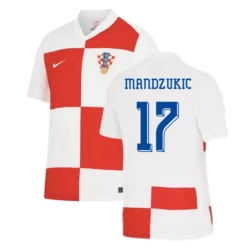 Mandzukic #17 Kroatien Fodboldtrøjer EM 2024 Hjemmebanetrøje Mænd