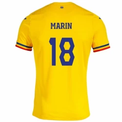 Marin #18 Rumænien Fodboldtrøjer EM 2024 Hjemmebanetrøje Mænd