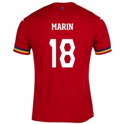 Marin #18 Rumænien Fodboldtrøjer EM 2024 Udebanetrøje Mænd