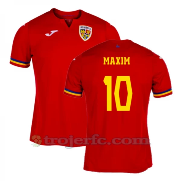 Maxim #10 Rumænien Fodboldtrøjer EM 2024 Udebanetrøje Mænd