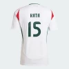 Mihaly Kata #15 Ungarn Fodboldtrøjer EM 2024 Udebanetrøje Mænd