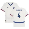 Milenkovic #4 Serbien Fodboldtrøjer EM 2024 Udebanetrøje Mænd