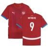 Mitrovic #9 Serbien Fodboldtrøjer EM 2024 Hjemmebanetrøje Mænd