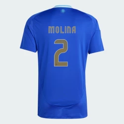 Molina #2 Argentina Fodboldtrøjer Copa America 2024 Udebanetrøje Mænd