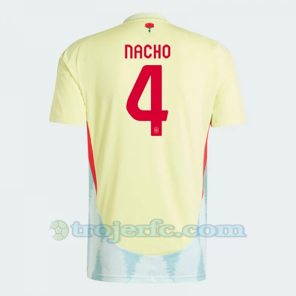 Nacho #4 Spanien Fodboldtrøjer EM 2024 Udebanetrøje Mænd