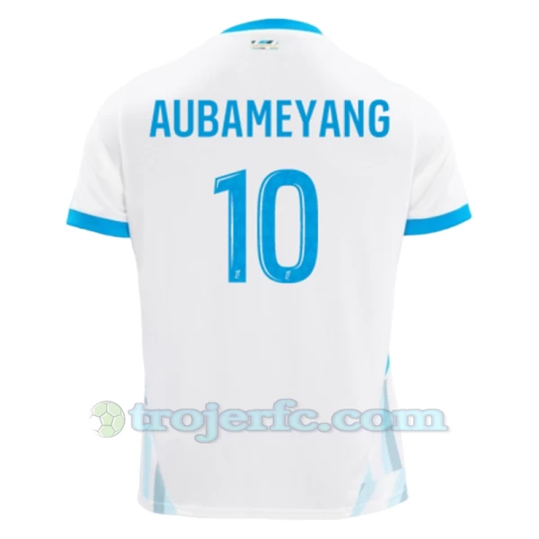 Olympique de Marseille Pierre-Emerick Aubameyang #10 Fodboldtrøjer 2024-25 Hjemmebanetrøje Mænd